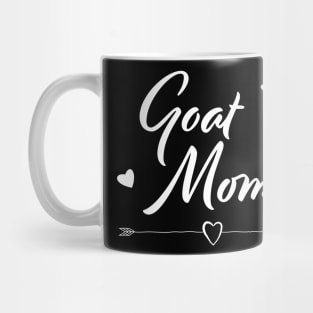 Goat Mom Hearts Love Female Farming Animals Gift Mug